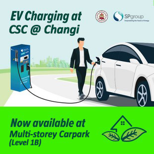EV Charging now available at CSC @ Changi